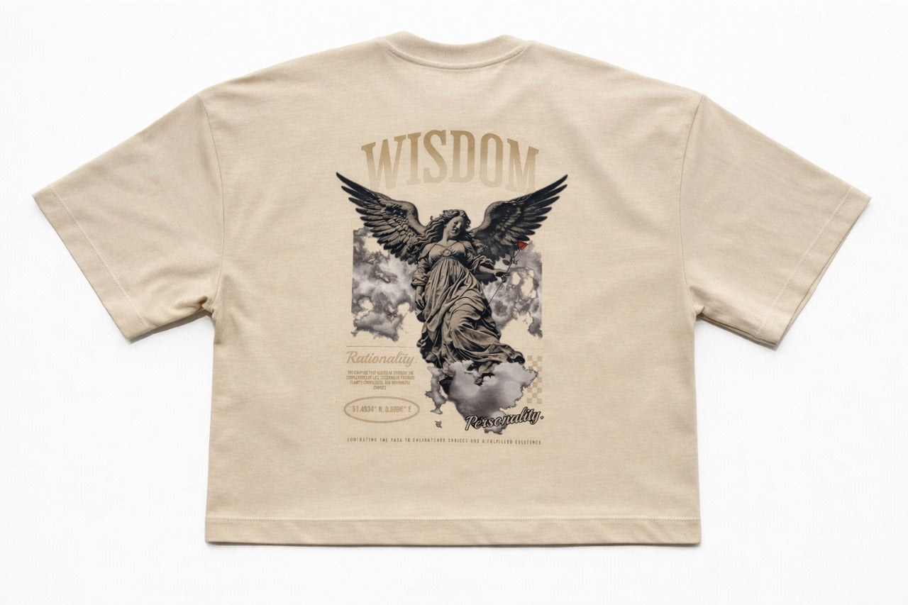 Camiseta Boxy Fit Beige Tamora