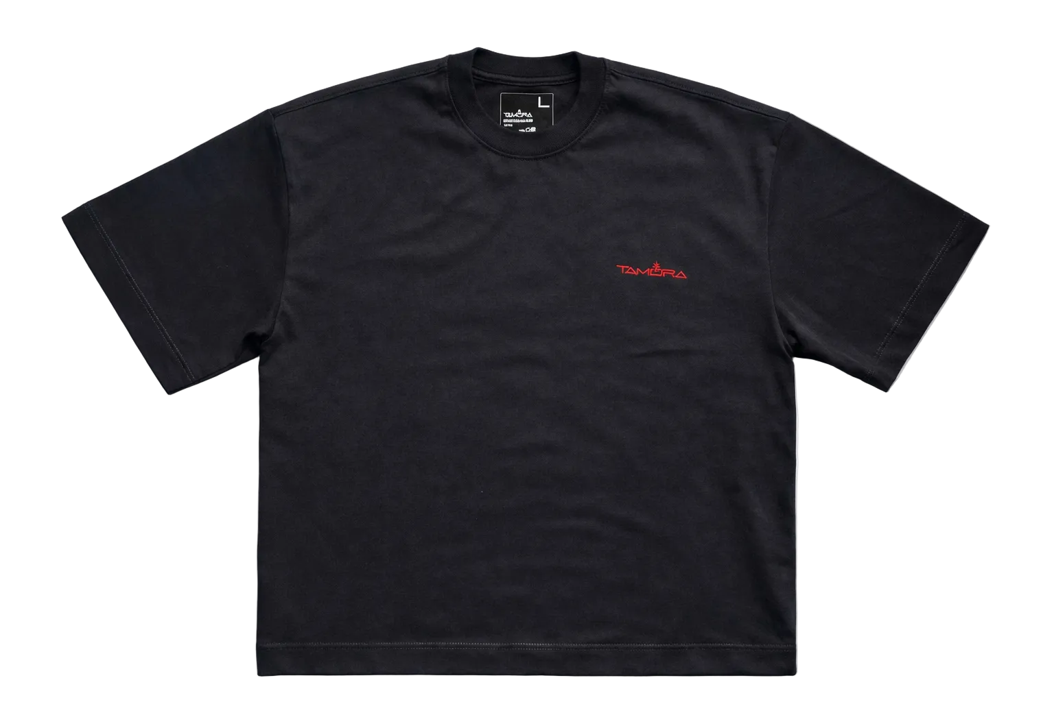 Camiseta Boxy Fit Negro Tamora